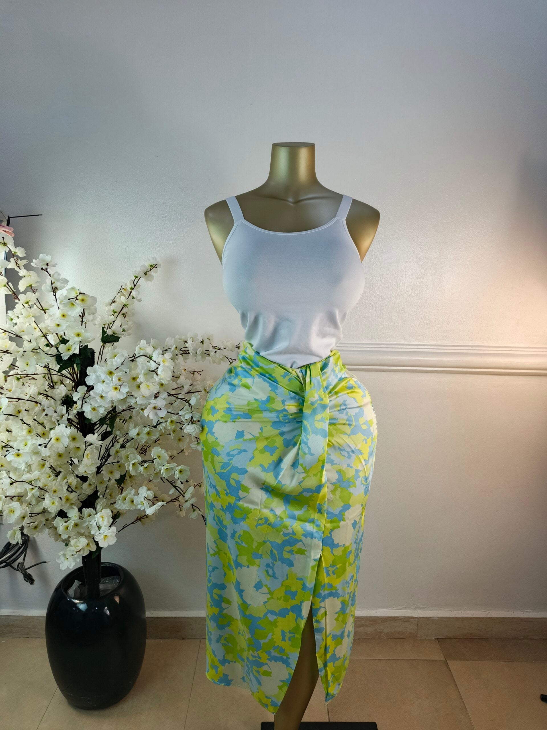 RIVER ISLAND UK SIZE 14 [LENGTH 33 INCHES, LEMON] image 0