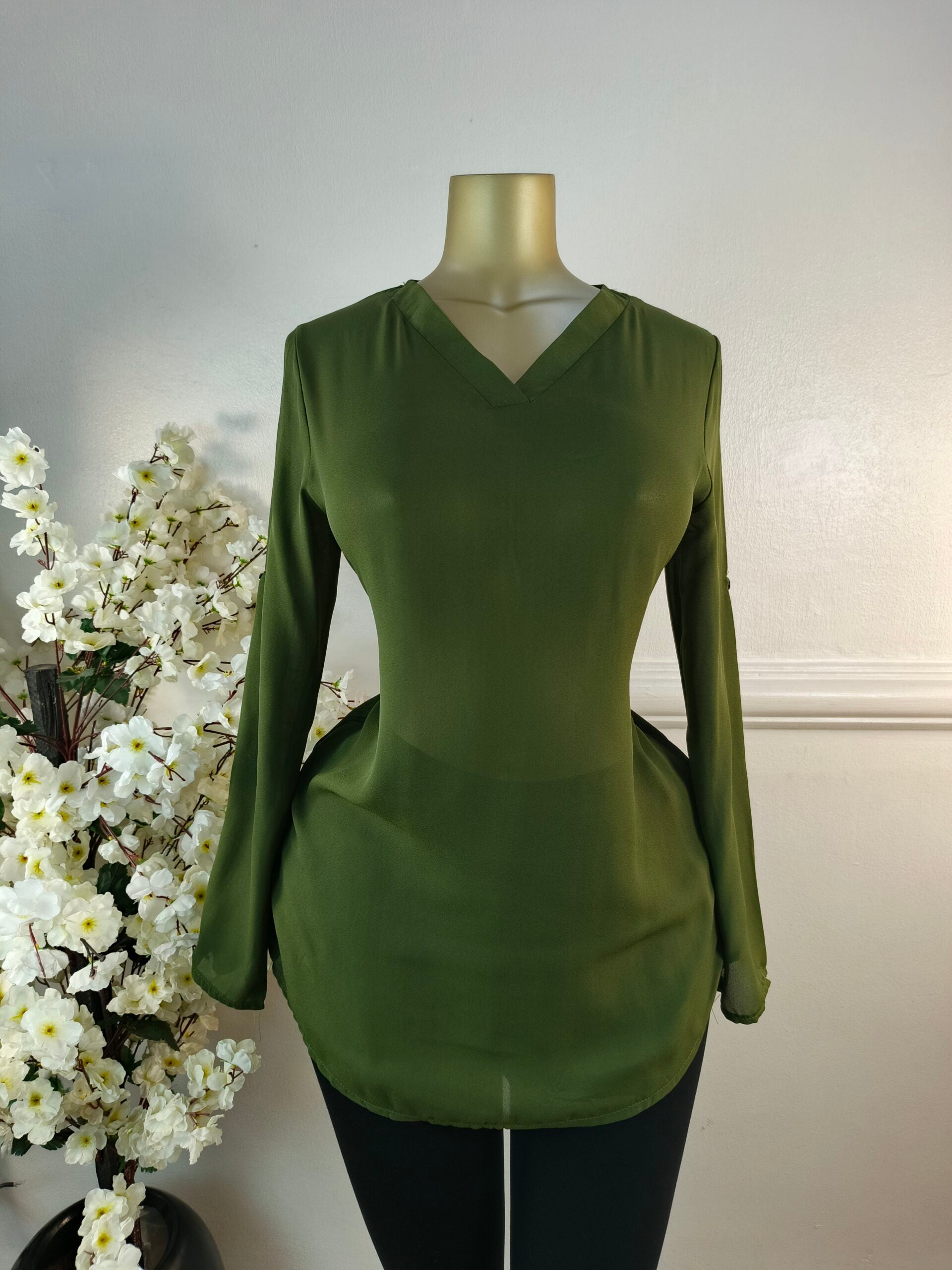 TOP UK SIZE 12 [OLIVE] image 0