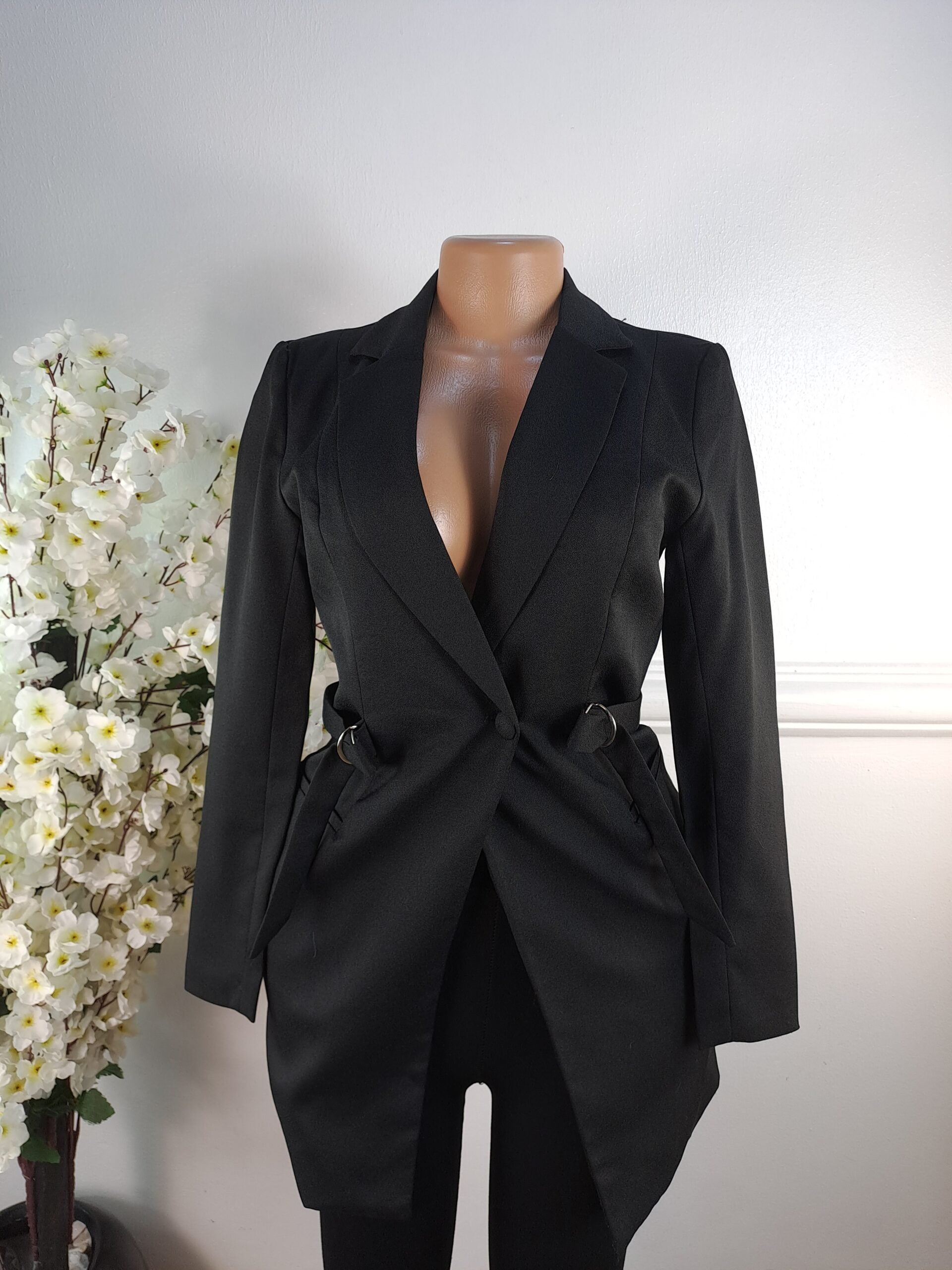 MISSGUIDED UK SIZE 6 [LENGTH 33 INCHES, BLACK] image 0