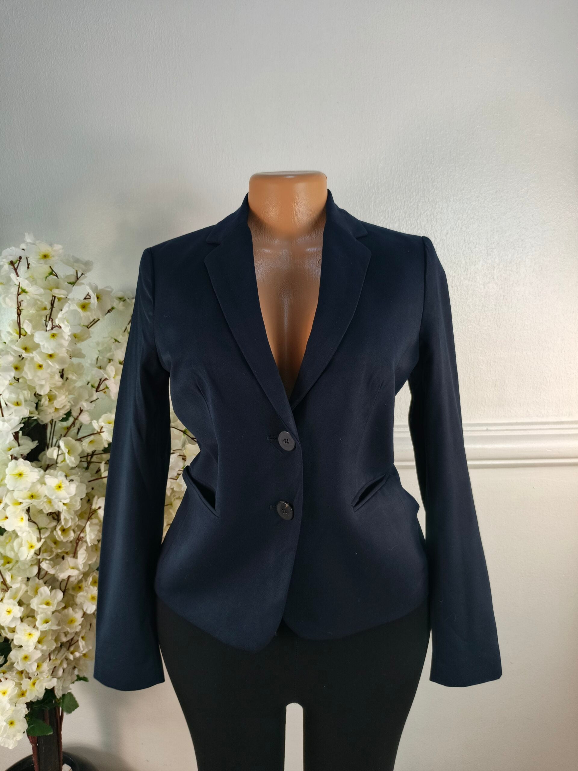 MANGO BASICS UK SIZE 6 [LENGTH 24 INCHES, NAVY BLUE] image 0