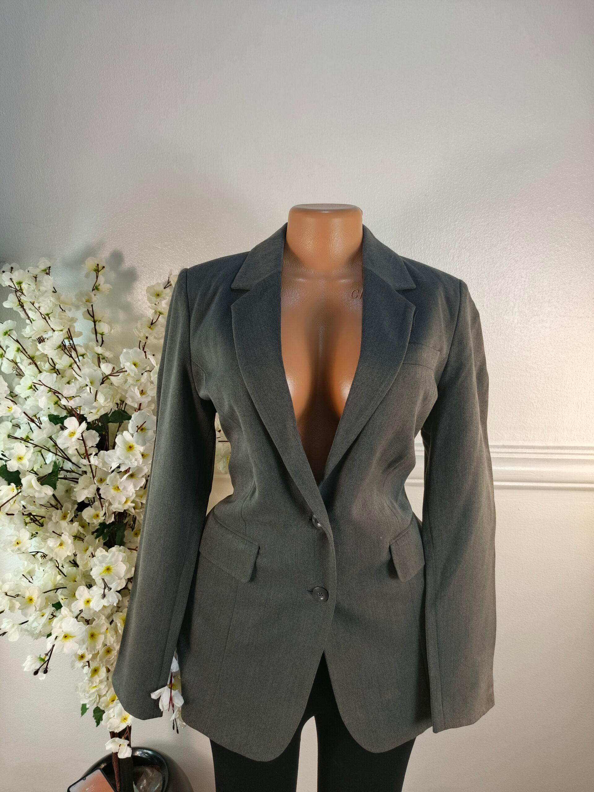 LABEL BE  UK SIZE 10 [LENGTH 30 INCHES, GREY] image 0
