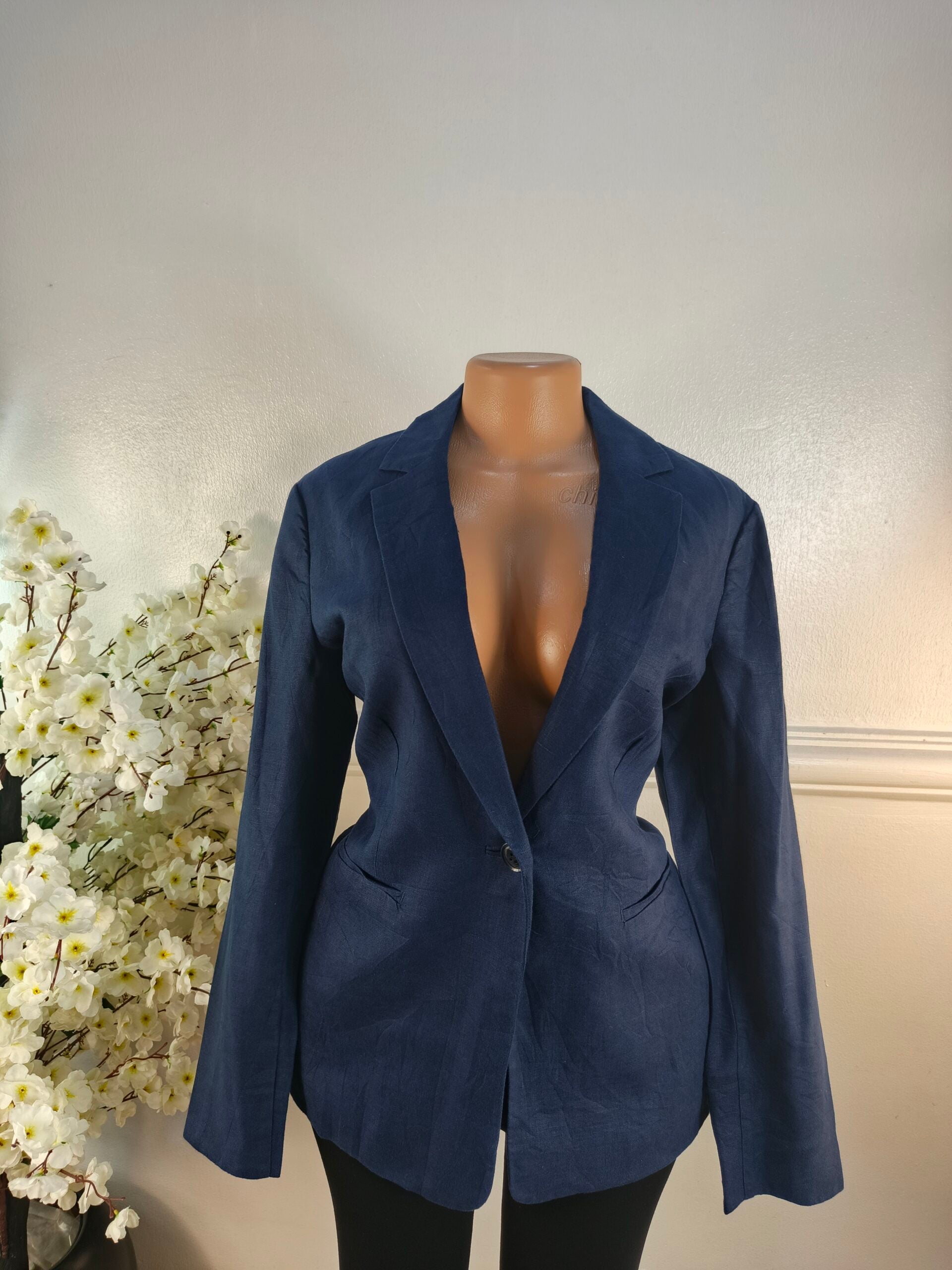 PURE COLLECTION  UK SIZE 14 [LENGTH 29 INCHES, NAVY BLUE] image 0