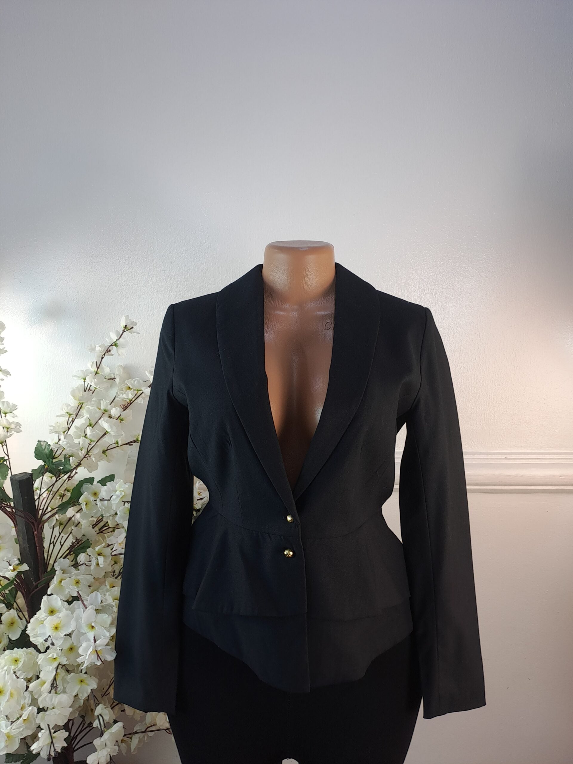H&amp;M UK SIZE 6 [LENGTH 22 INCHES, BLACK] image 0