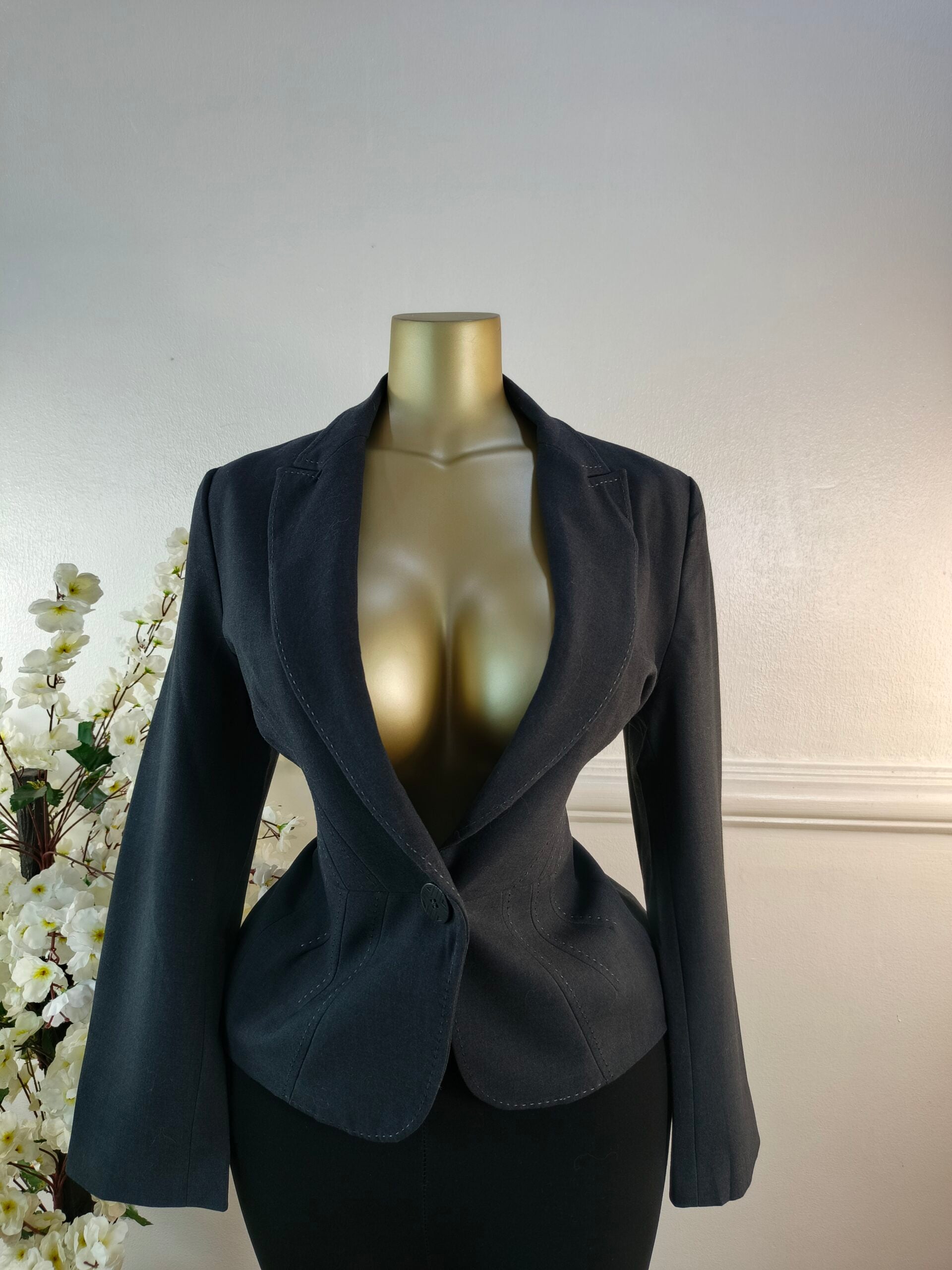 MARK &amp; SPENCER UK SIZE 12 [LENGTH 24 INCHES, GREY] image 0