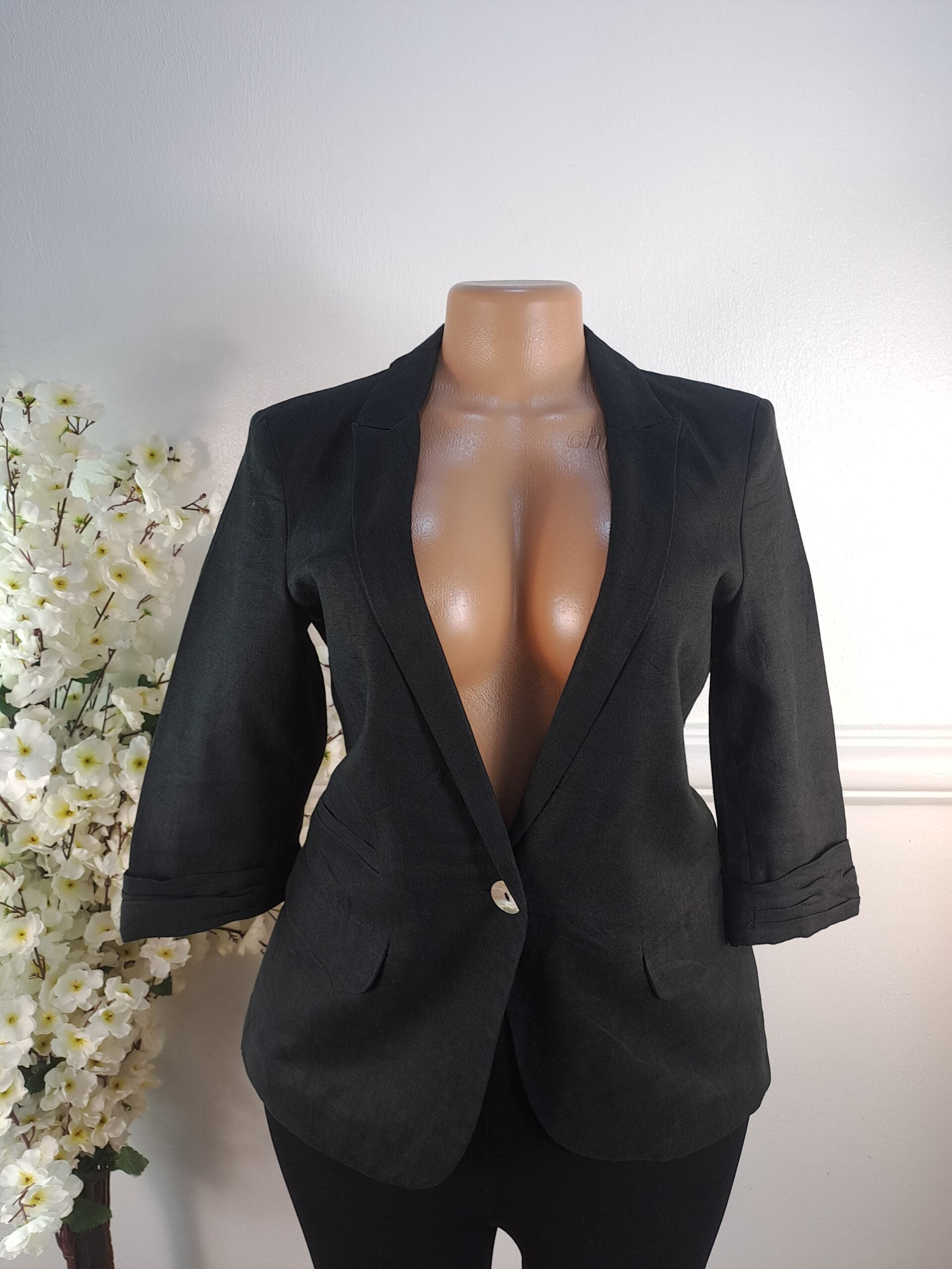 RIVER ISLAND UK SIZE 8 [LENGTH 26 INCHES, BLACK] image 0