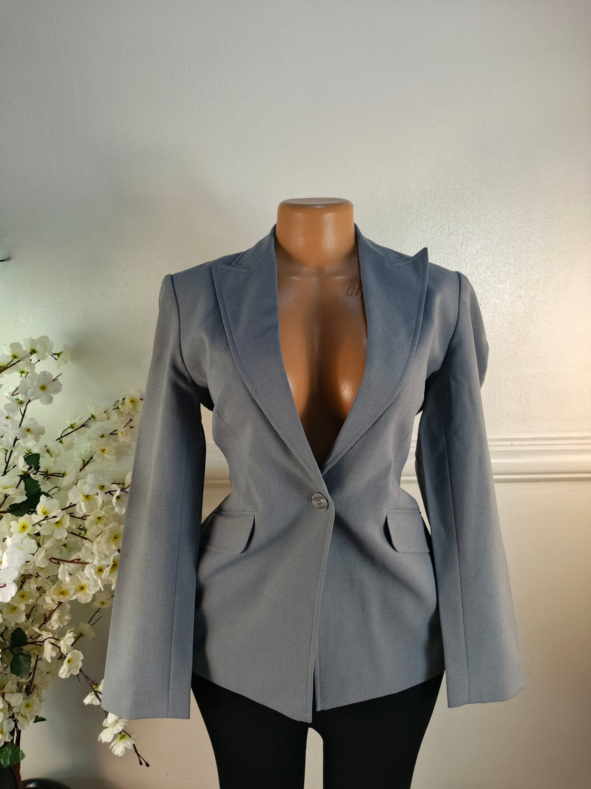 MARK &amp; SPENCER UK SIZE 12 [LENGTH 27 INCHES, GREY] image 0