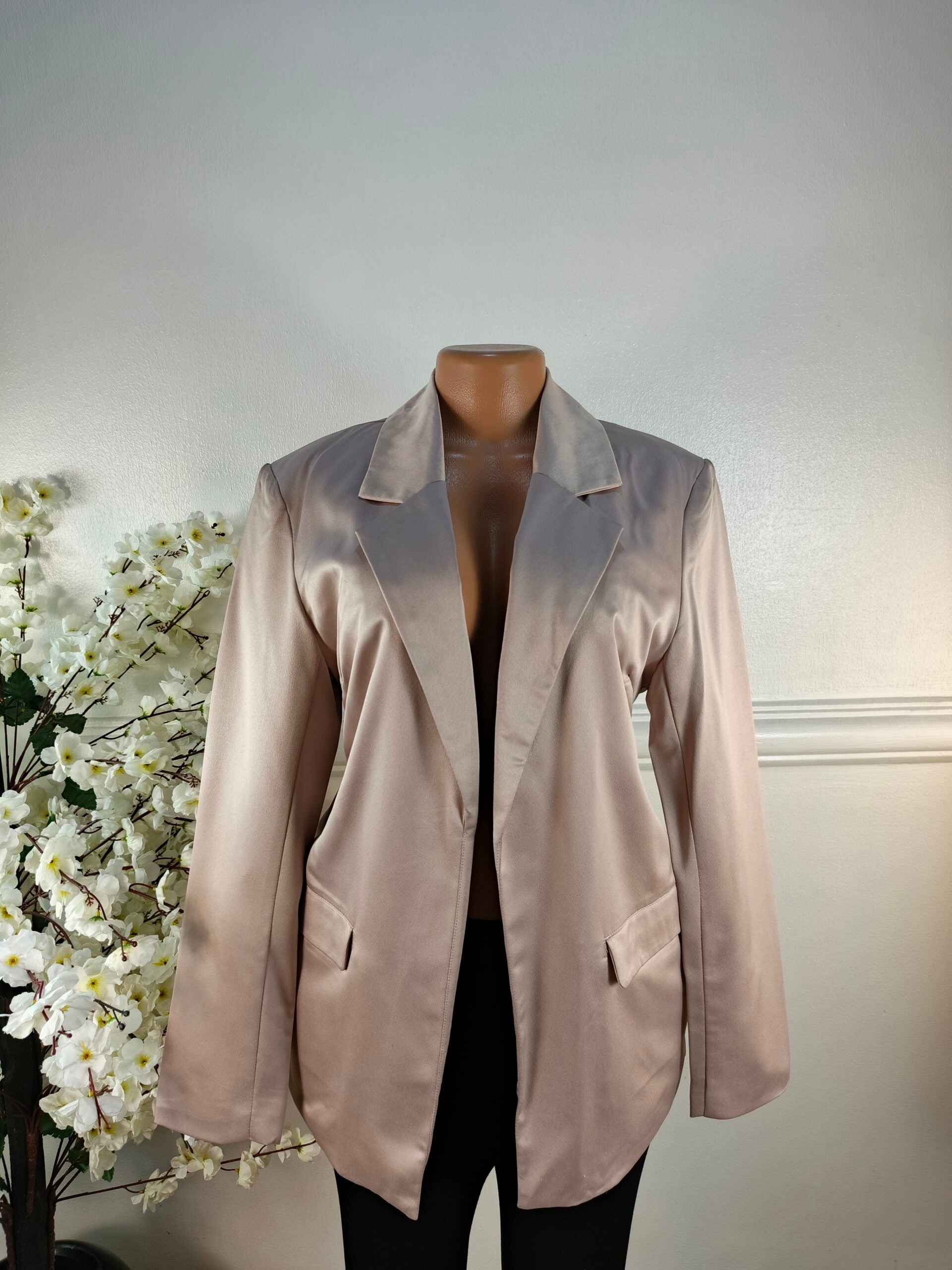 MISSGUIDED UK SIZE 12 [LENGTH 30 INCHES, NUDE] image 0