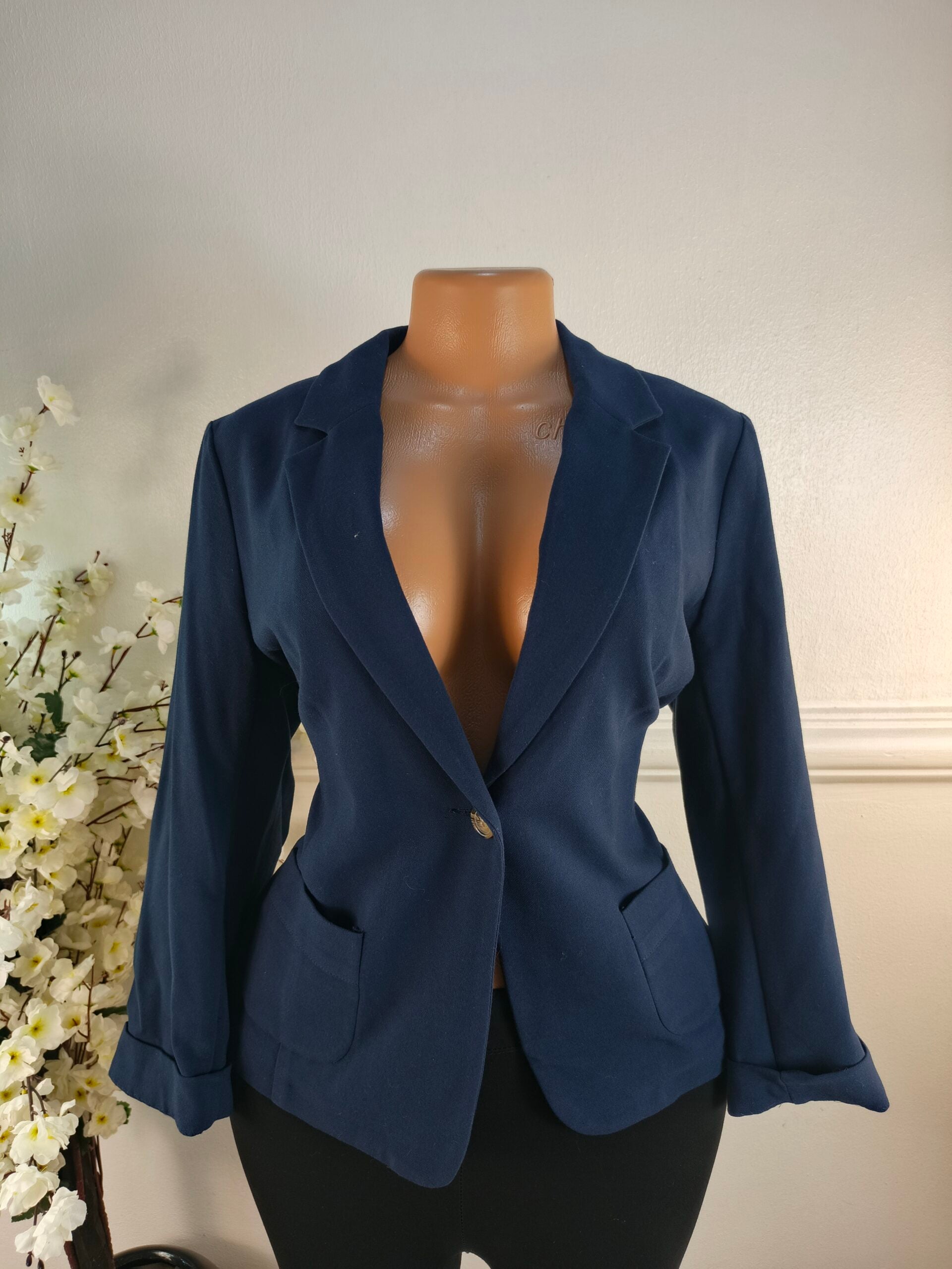 NEW LOOK UK SIZE 12 [LENGHT 25 INCHES, NAVY BLUE] image 0