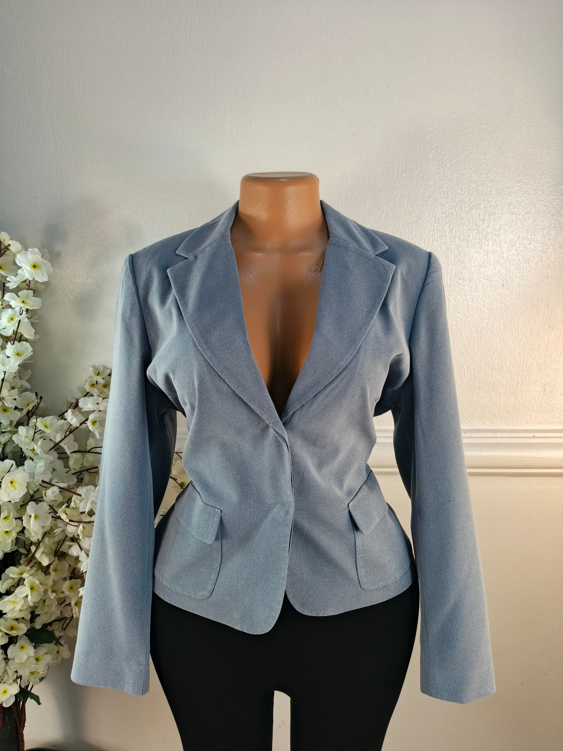 NEXT PETITE UK SIZE 12 [LENGTH 24 INCHES, POWDER BLUE] image 0