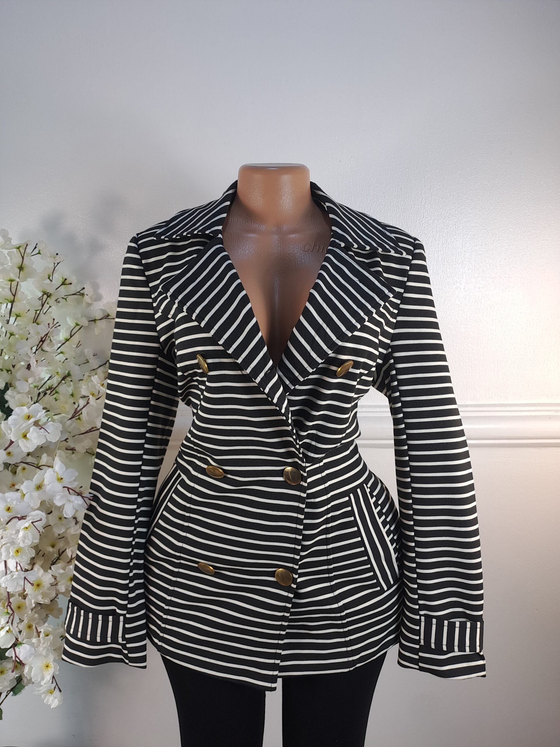 ATMOSPHERE UK SIZE 10 [LENGTH 30 INCHES, BLACK &amp; WHITE] image 0