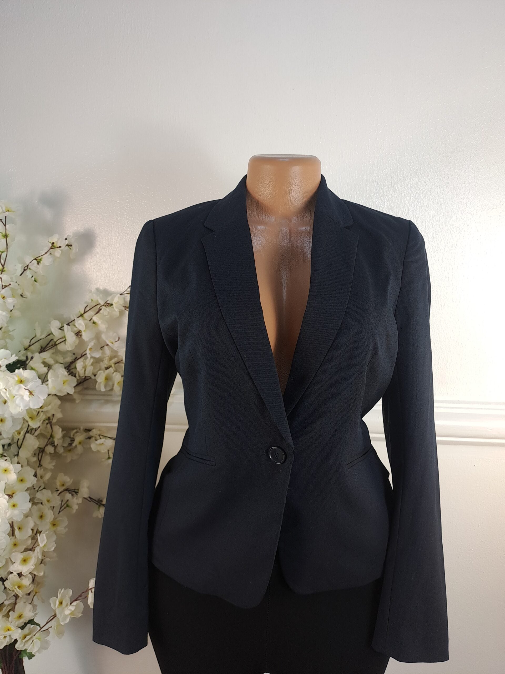 H&amp;M UK SIZE 6 [LENGHT 24 INCHES, NAVY BLUE] image 0