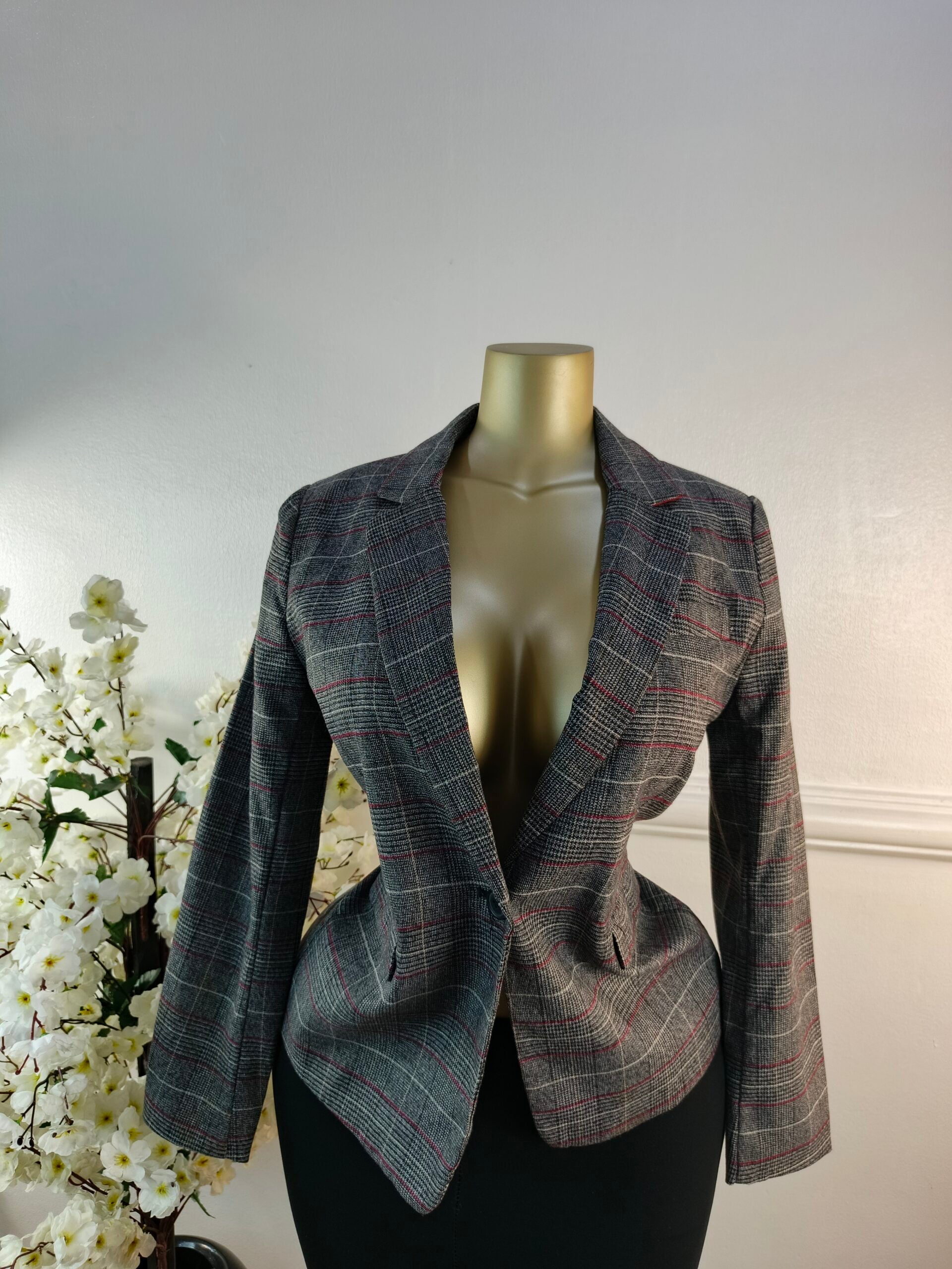 H&amp;M UK SIZE 10 [LENGTH 25 INCHES, GREY] image 0