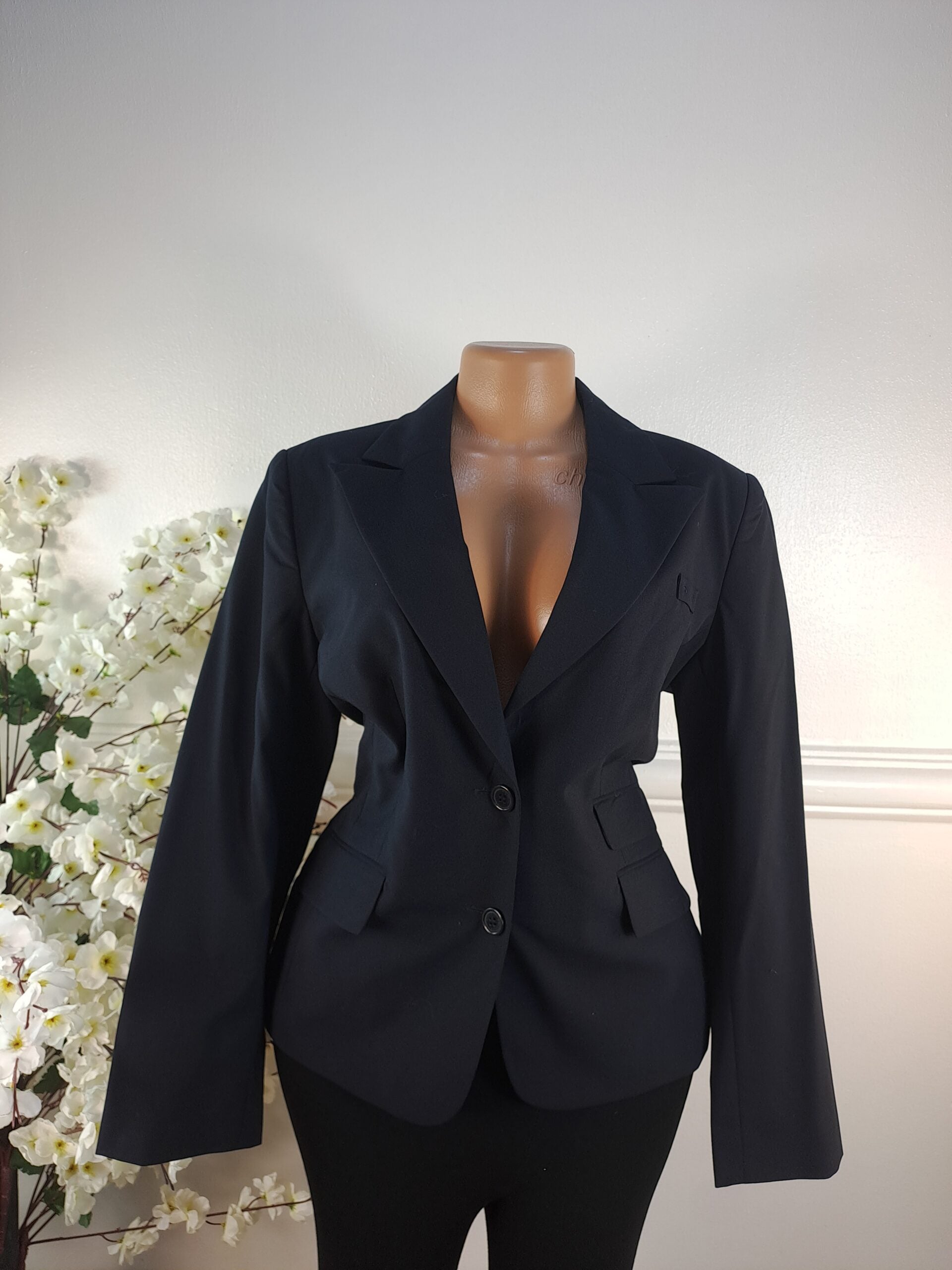 BLAZER UK SIZE 14 [LENGTH 26 INCHES, NAVY BLUE] image 0